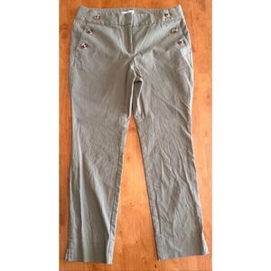 Loft Outlet Petite Womens Olive Green Pants  6P